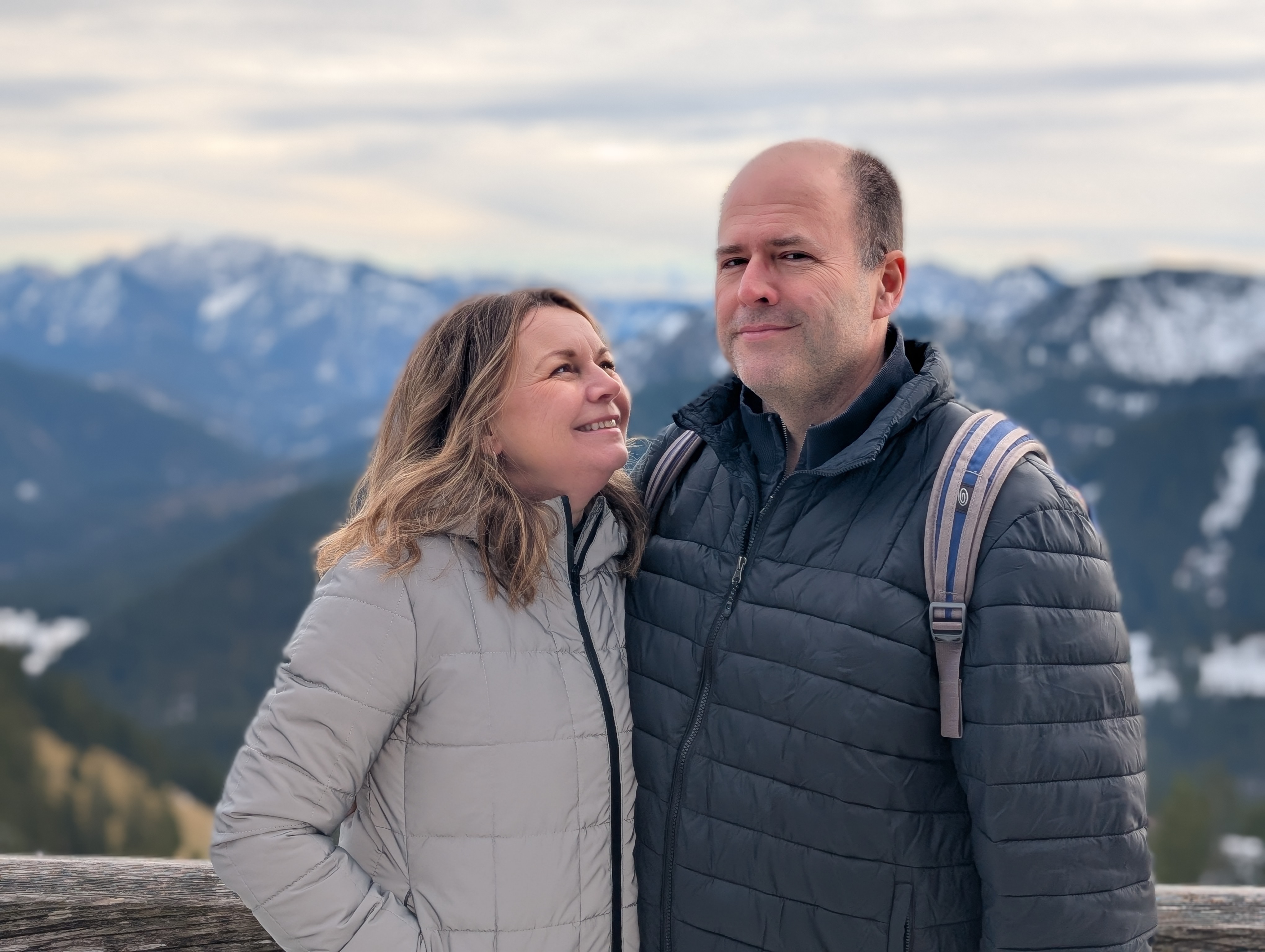 Phil und Kasia Bradley in den bayerischen Alpen